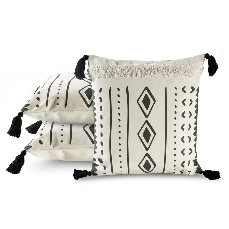 POSZEWKA BOHO 24 45 X 45 CM KREMOWY - EU_440123