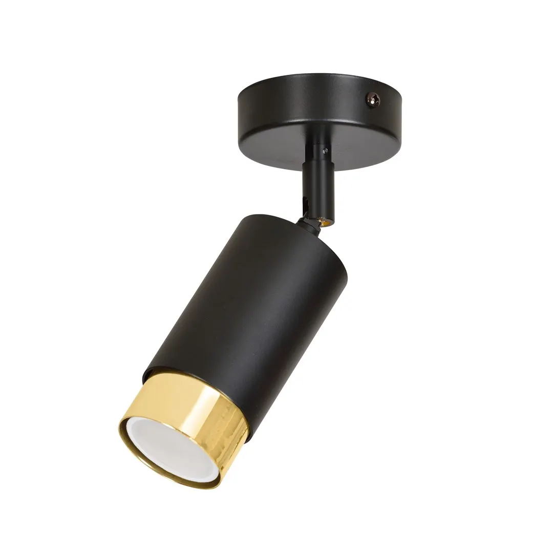 Lampa sufitowa HIRO 1 czarny złoty