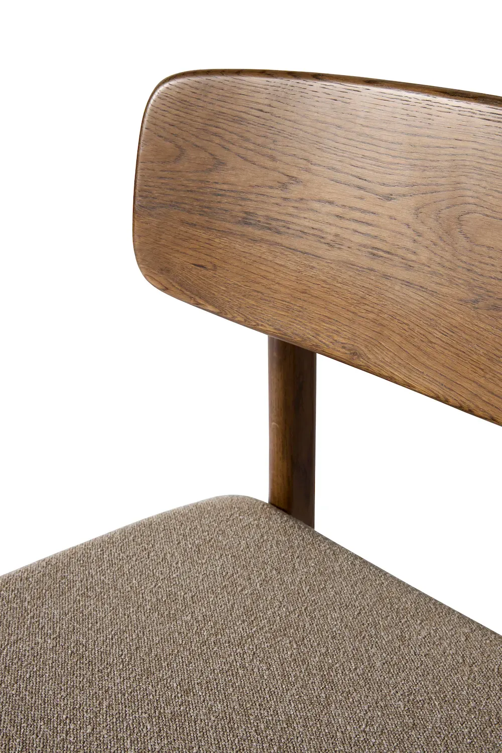 Krzesło dębowe LIVO - piaskowy, dąb wędzony - UN_38444935