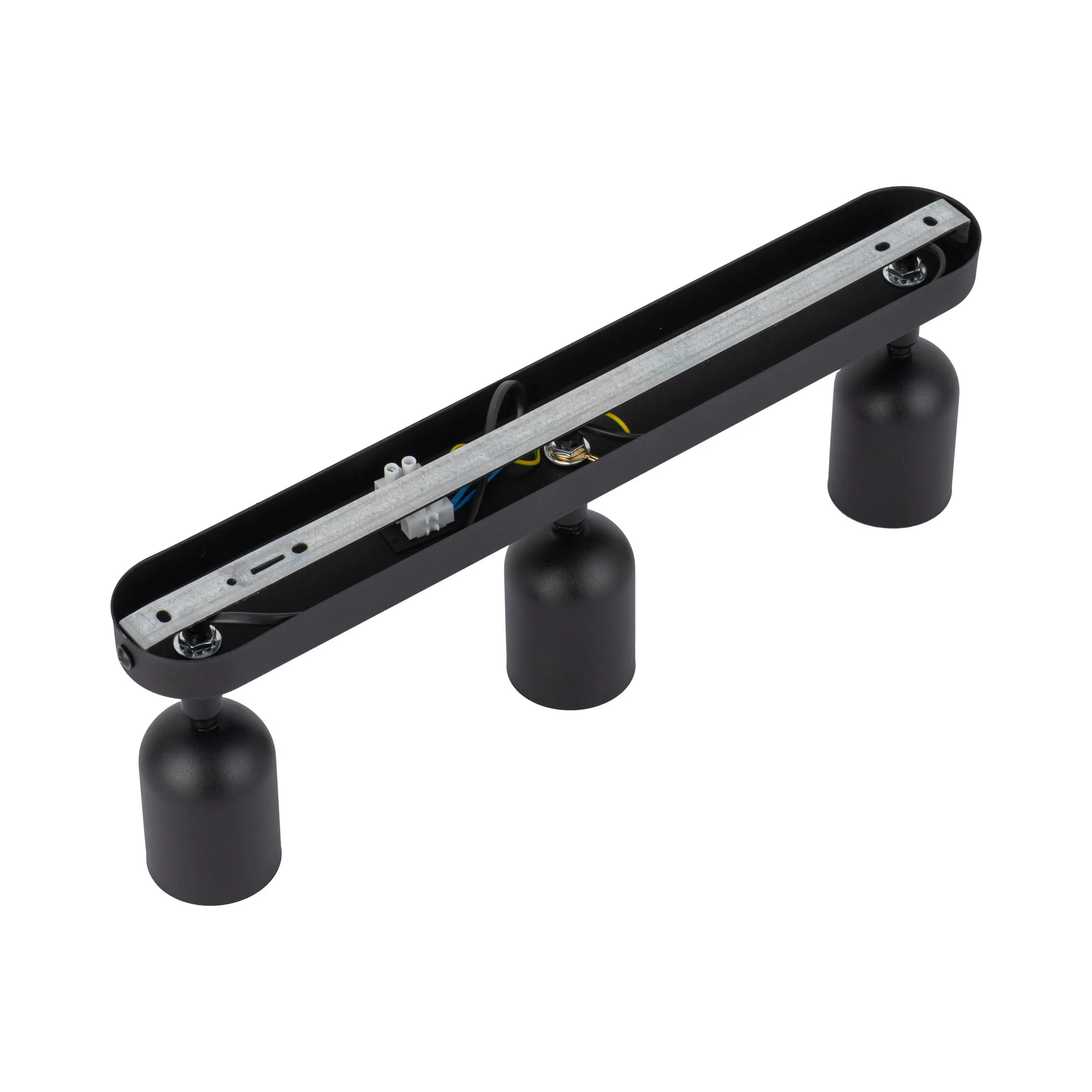 Lampa sufitowa TOP czarna na metalowej listwie regulowana 50x18x14cm - TK_4779