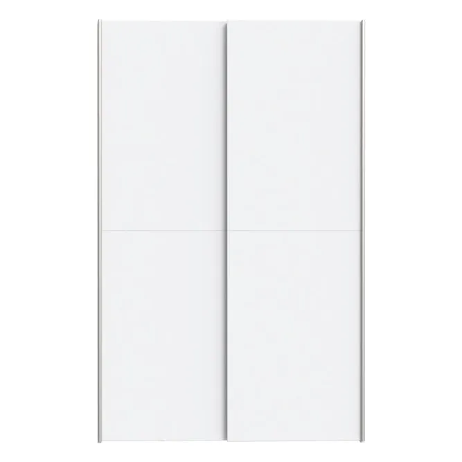 Szafa 2-drzwiowa OZZULA drzwi przesuwne 120cm biała - OZLS62237-120