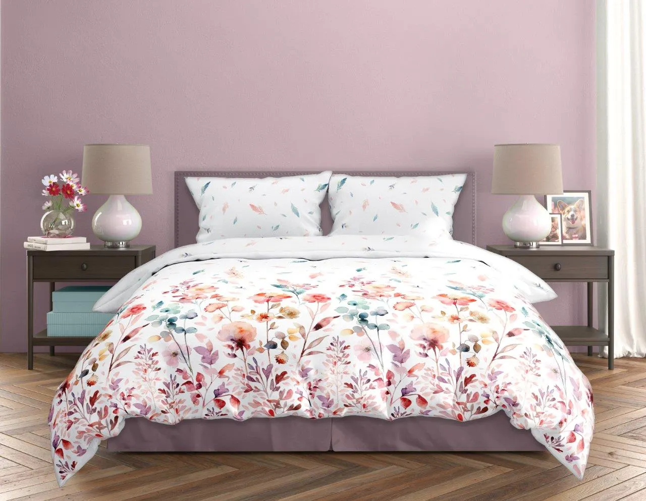 Pościel komplet MILAGRO VERDE 001 satyna bawełniana 160X200+2x70X80 wielokolorowa - FARO_29944