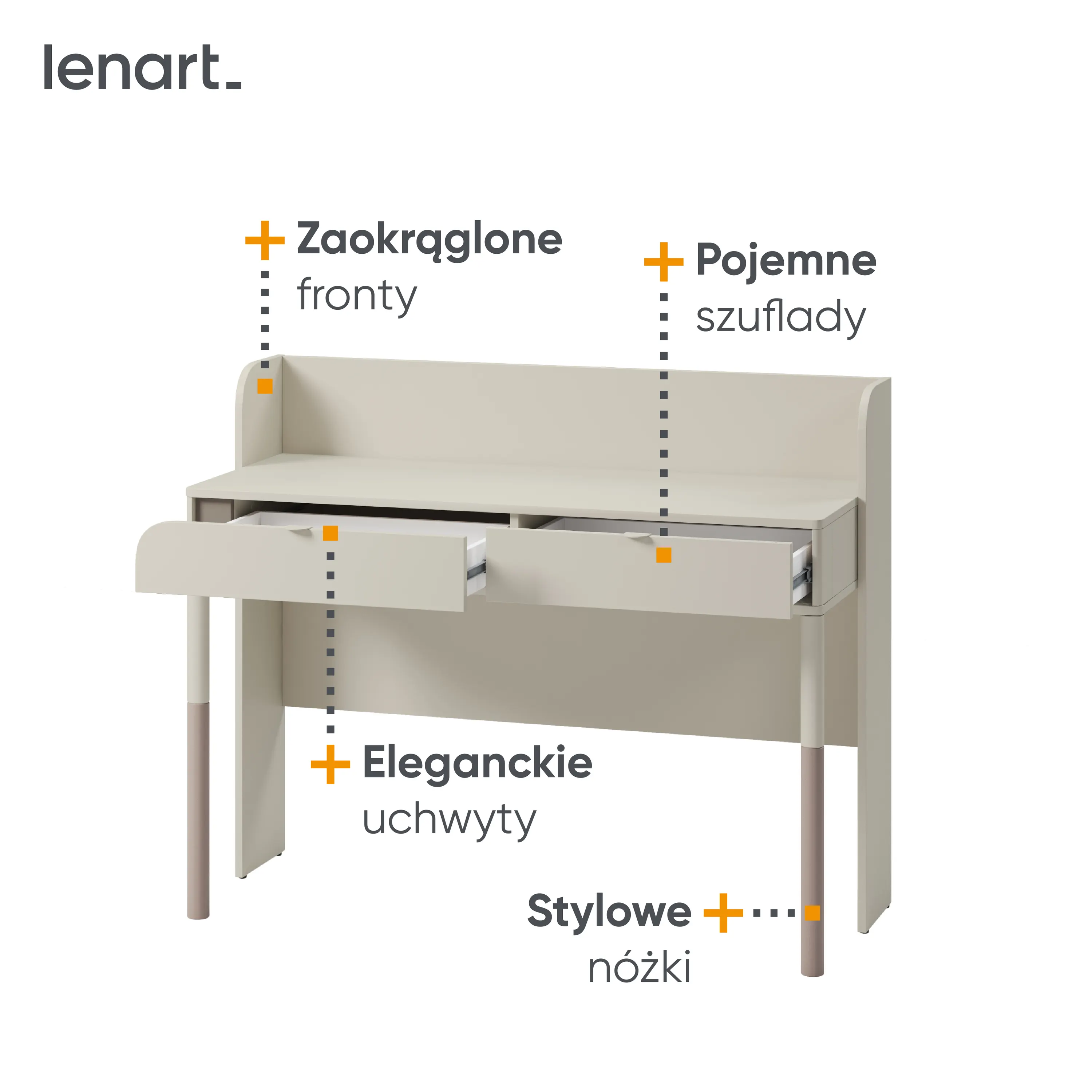 Biurko Harmony HR-03 kaszmir - HR3KT