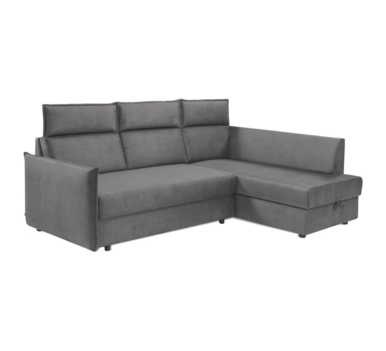 Narożnik z funkcją spania i pojemnikiem na pościel BEX NFPA L ZETTA 302 jasny szary Narożnik z funkcją spania i pojemnikiem na pościel BEX NFPA L ZETTA 302 jasny szary