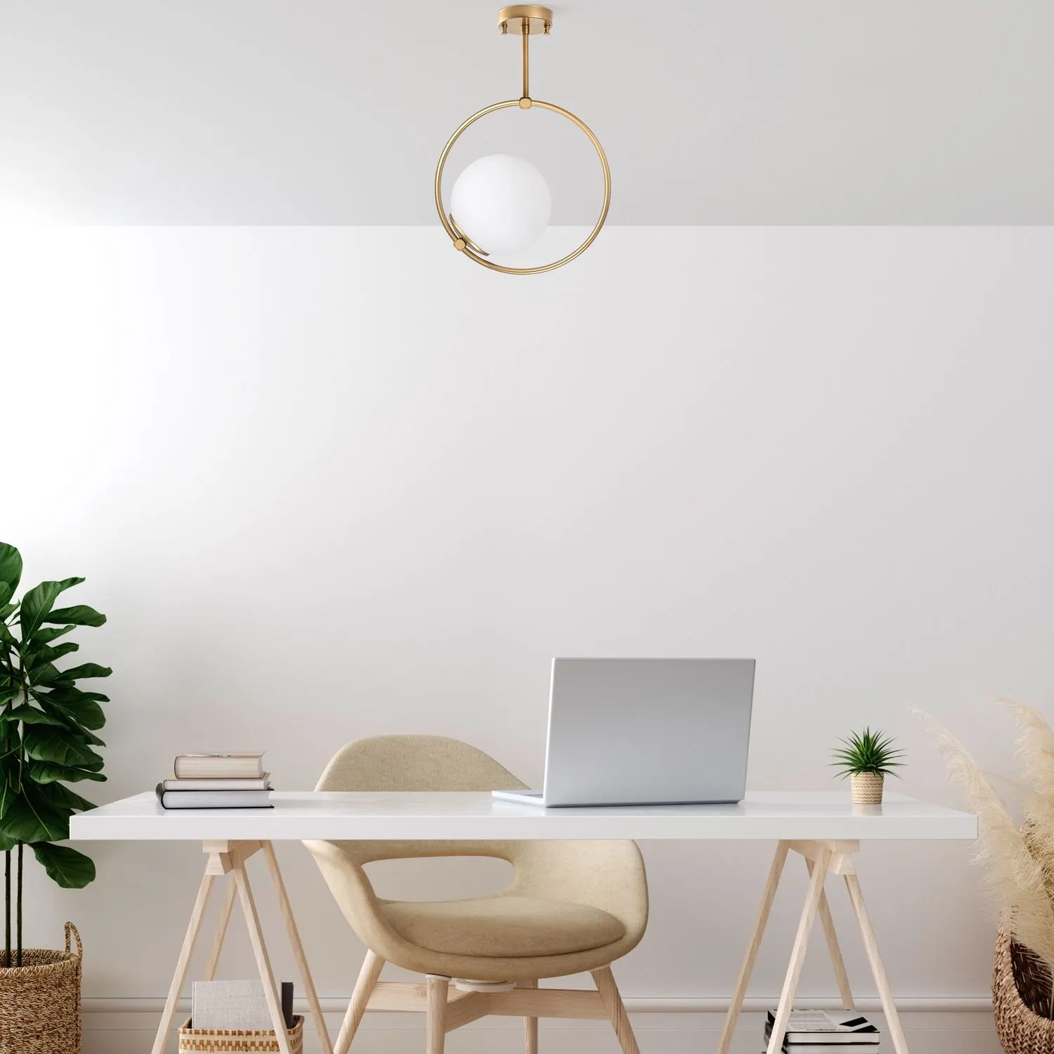 Żyrandol kulisty DOLUNAY złoty - ASI_521SHN3561