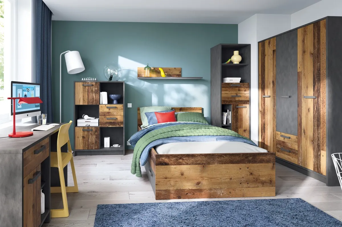 ŁÓŻKO 90x200 NUBI NUBZ04 OLD STYLE - 6000000007878