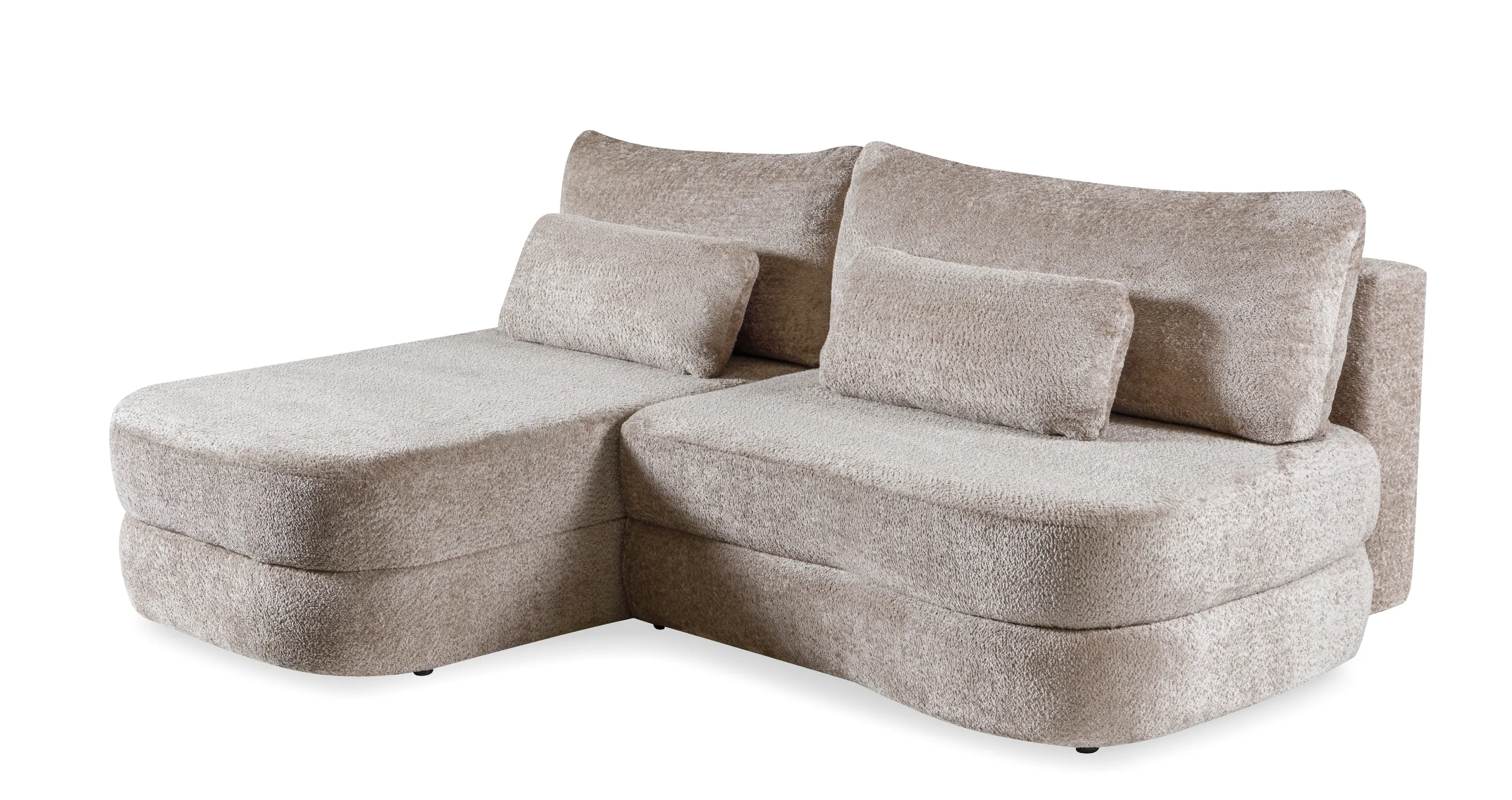 Narożnik rozkładany z pojemnikiem PIPI EUPHORIA 228 cm lewostronny beżowy - PIPI_EUPHORIA_4