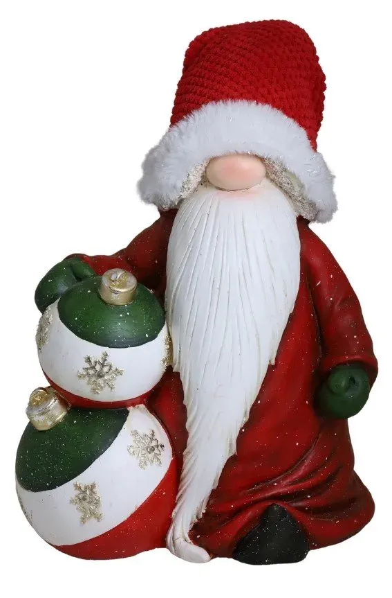 MIKOŁAJ z bombkami LED 7382 czerwony MIKOŁAJ z bombkami LED 7382 czerwony