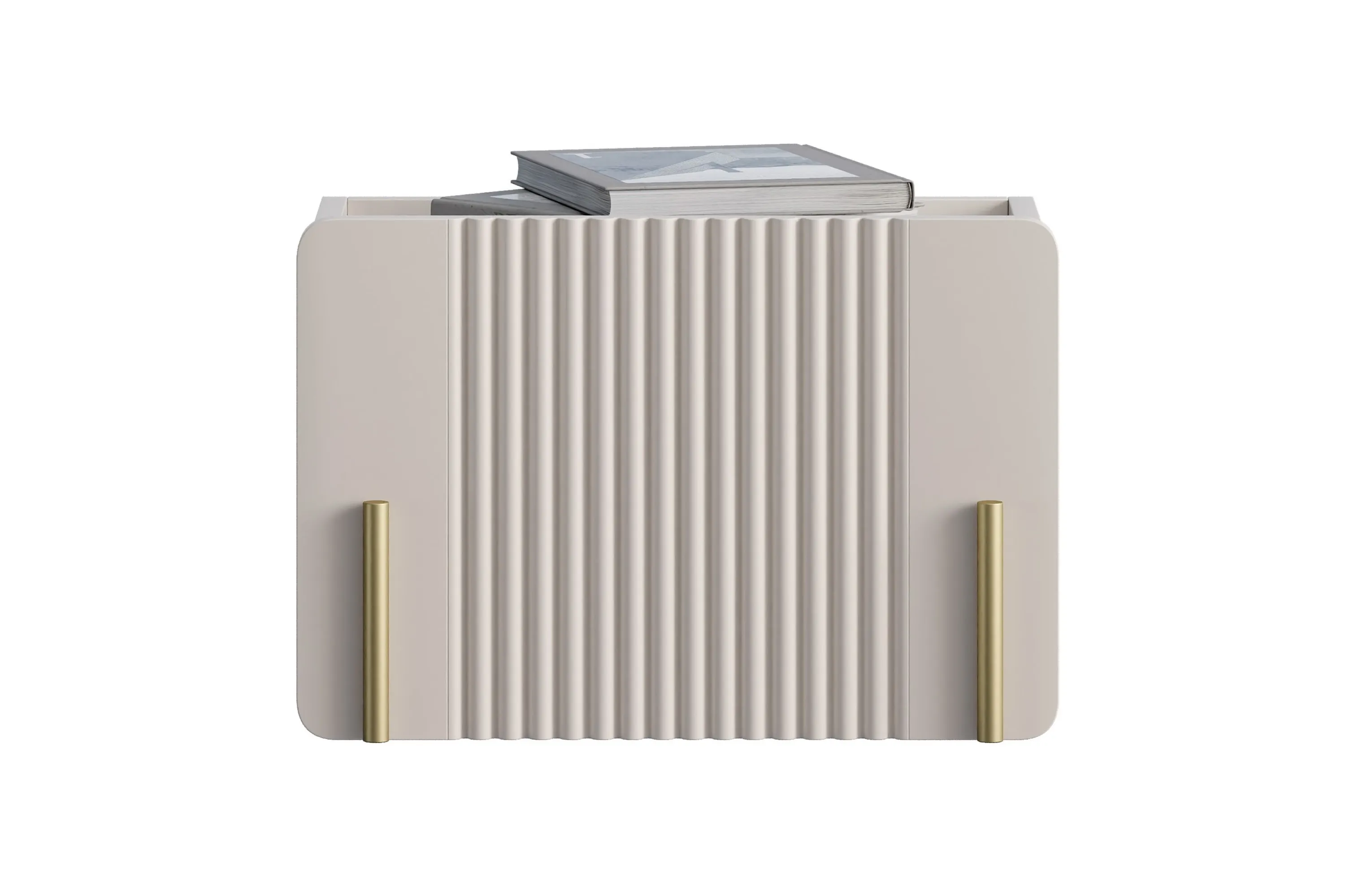 Szafka nocna wisząca z 1 szufladą MALMI 45cm - kaszmirowy - złoty - B_167005