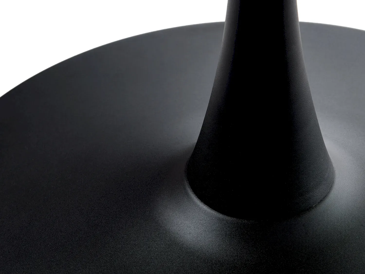 Stół CESURA okrągły Ø100 cm - naturalny, czarny - UN_53190000