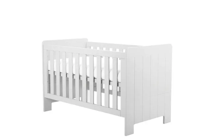 Łóżeczko-tapczanik CALMO 70x140 z regulacją wysokości białe Łóżeczko, Meble, Łóżko dziecięce