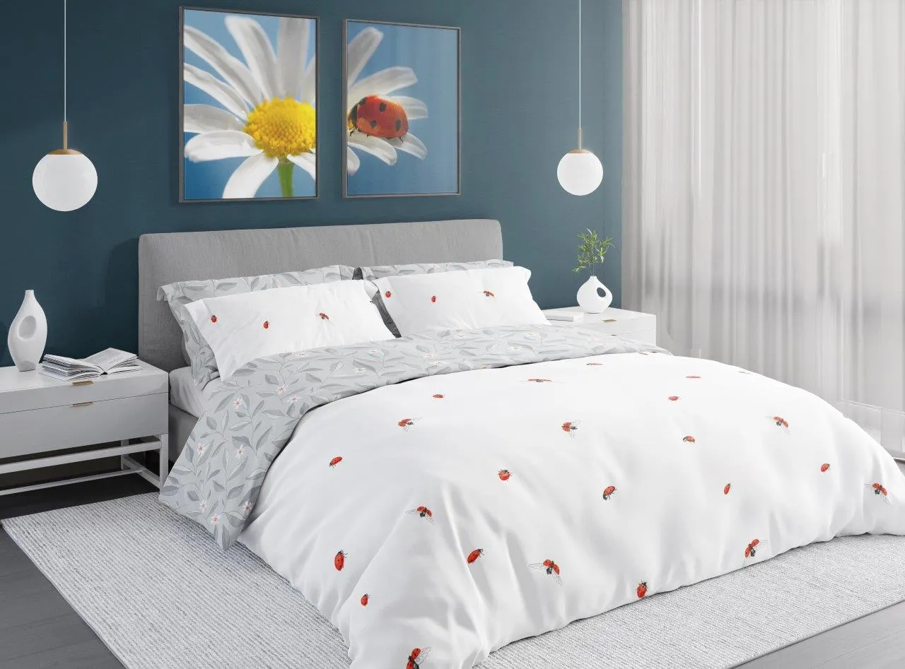 Pościel komplet COTTAGE HOME 017 bawełna 140X200+70X90 wielokolorowy - FARO_30004