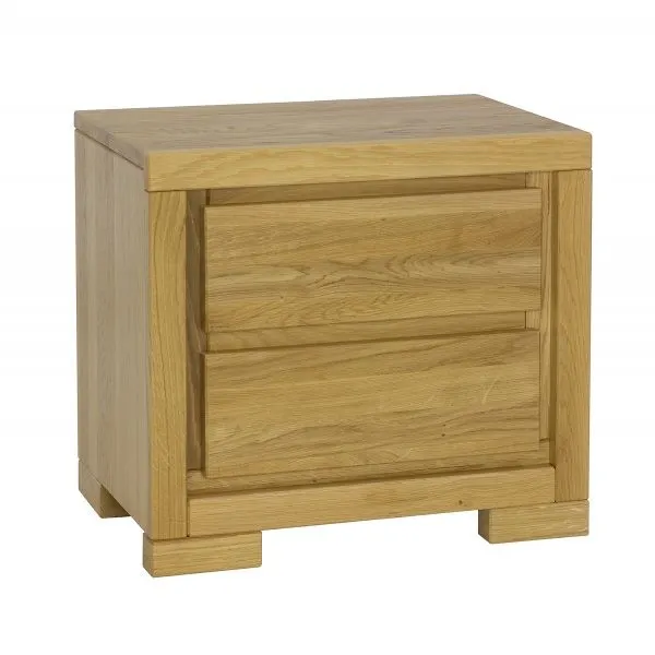 Szafka nocna dębowa SN211 Surowy nielakierowany DREWMAX - 40878