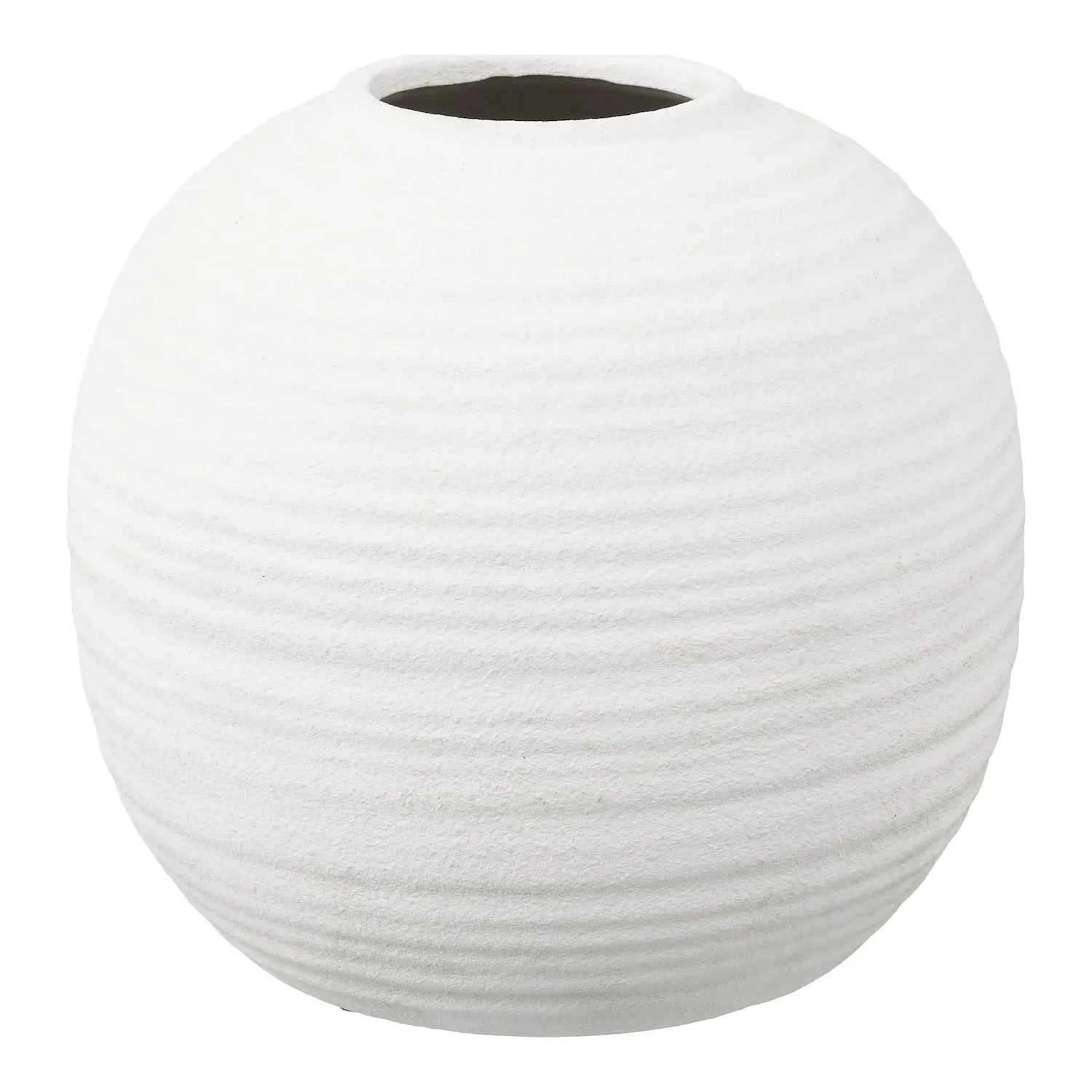 Wazon ceramiczny kulisty VASE 30x28,5 cm biały