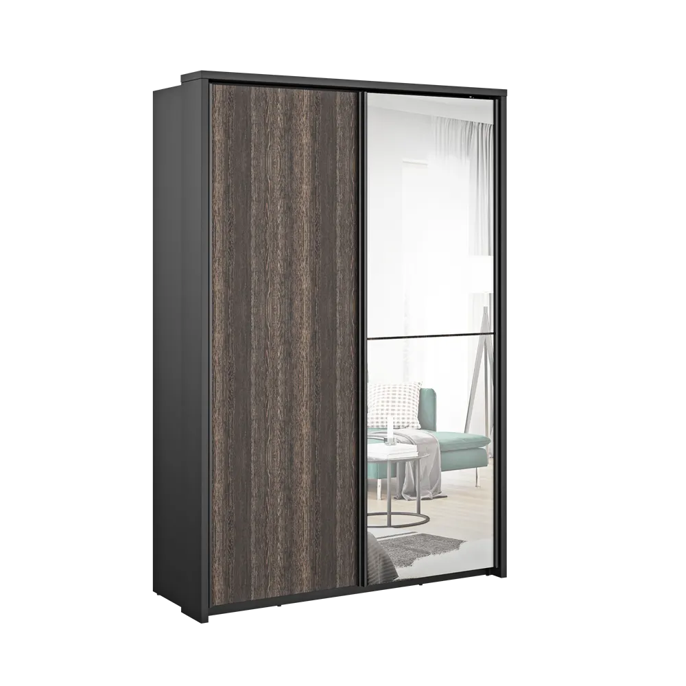 Szafa 2-drzwiowa ARTI AR-21 160cm czarny/wenge mali Szafa 2-drzwiowa ARTI AR-21 160cm czarny/wenge mali