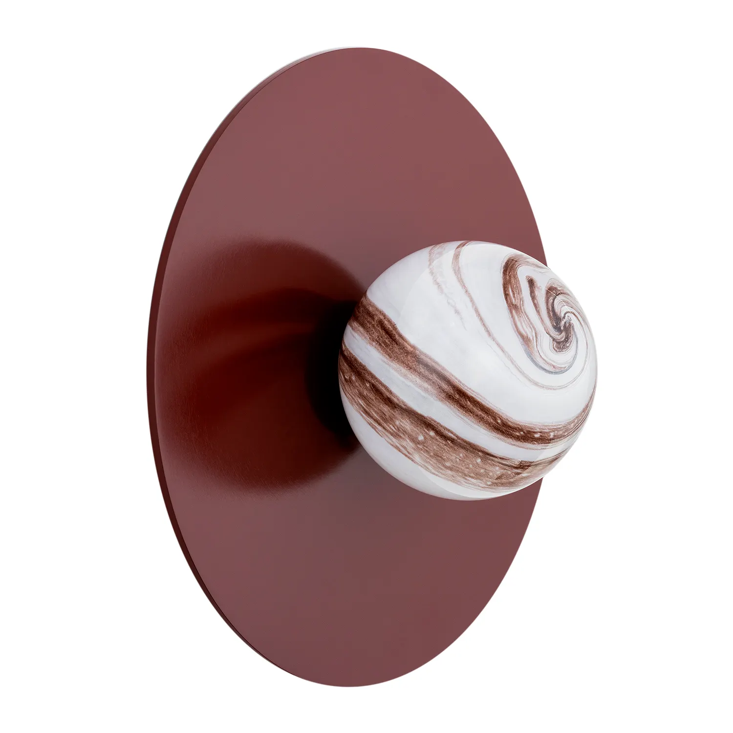 Kinkiet / Plafon PIAVA brąz biało-brązowy marmur 30x15cm - 8446