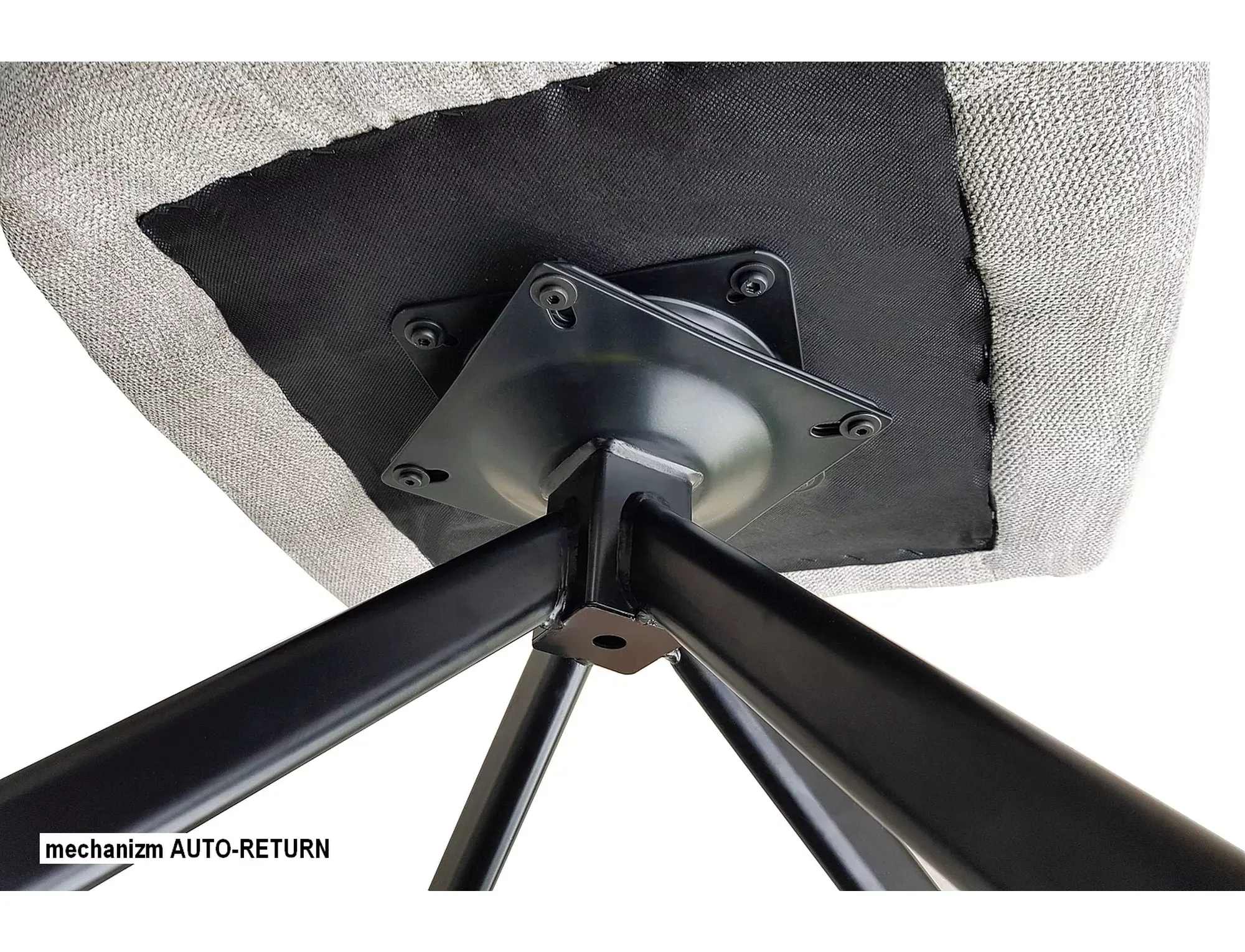 Krzesło obrotowe 180° AZALIA BREGO 18 ciemnoszary metalowe nogi - AZALIABRCCSZ