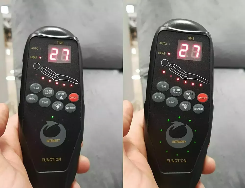 Fotel rozkładany NEPTUN M (funkcja masażui podgrzewania) VELVET beżowy BLUVEL 28 - NEPTUNMVBE