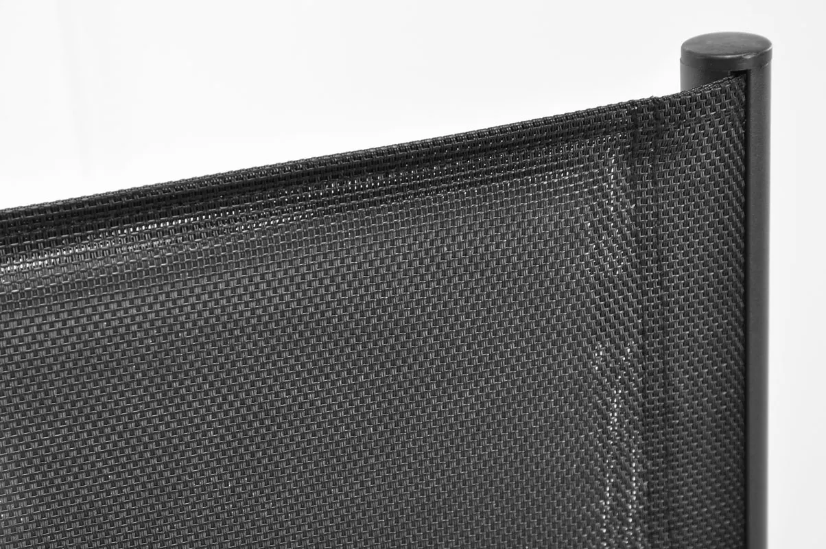 Krzesło ogrodowe składane MODENA aluminiowe czarne - FE5906948127692