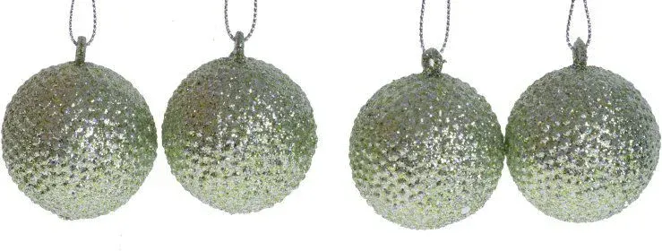 Komplet. 4 bombek seledynowych 2950 Komplet. 4 bombek seledynowych 2950