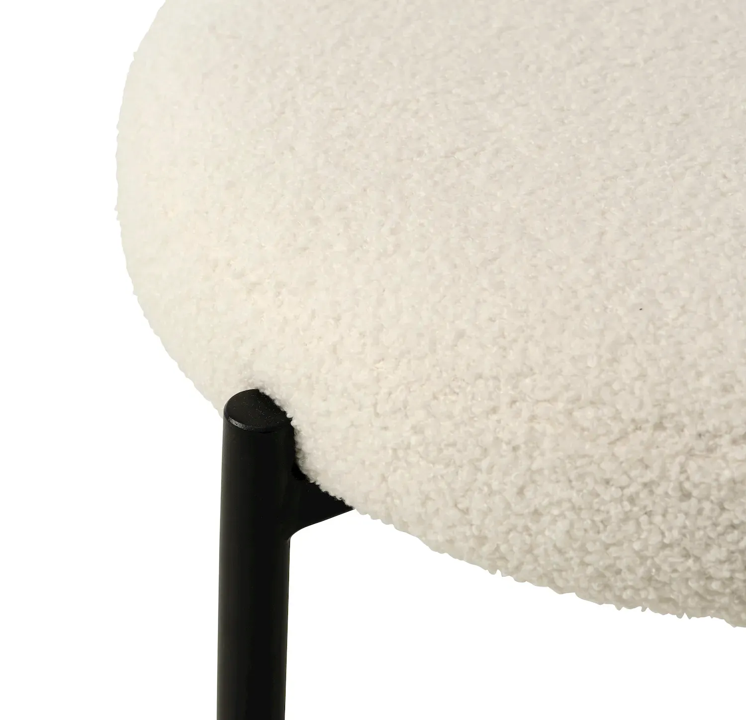 Krzesło tapicerowane GIMLI - złamana biel - UN_48230000