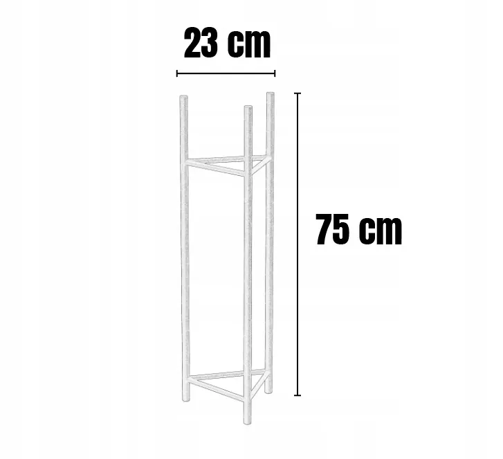 Kwietnik-stojak na donice metalowy SENS M biały - LD_TZ000147