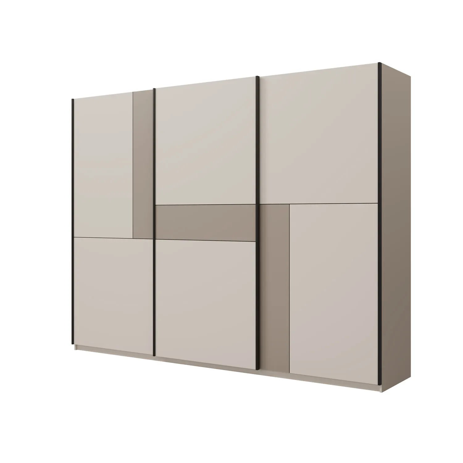Szafa 3-drzwiowa CUBE drzwi przesuwne 270x210 congo kaszmirowa