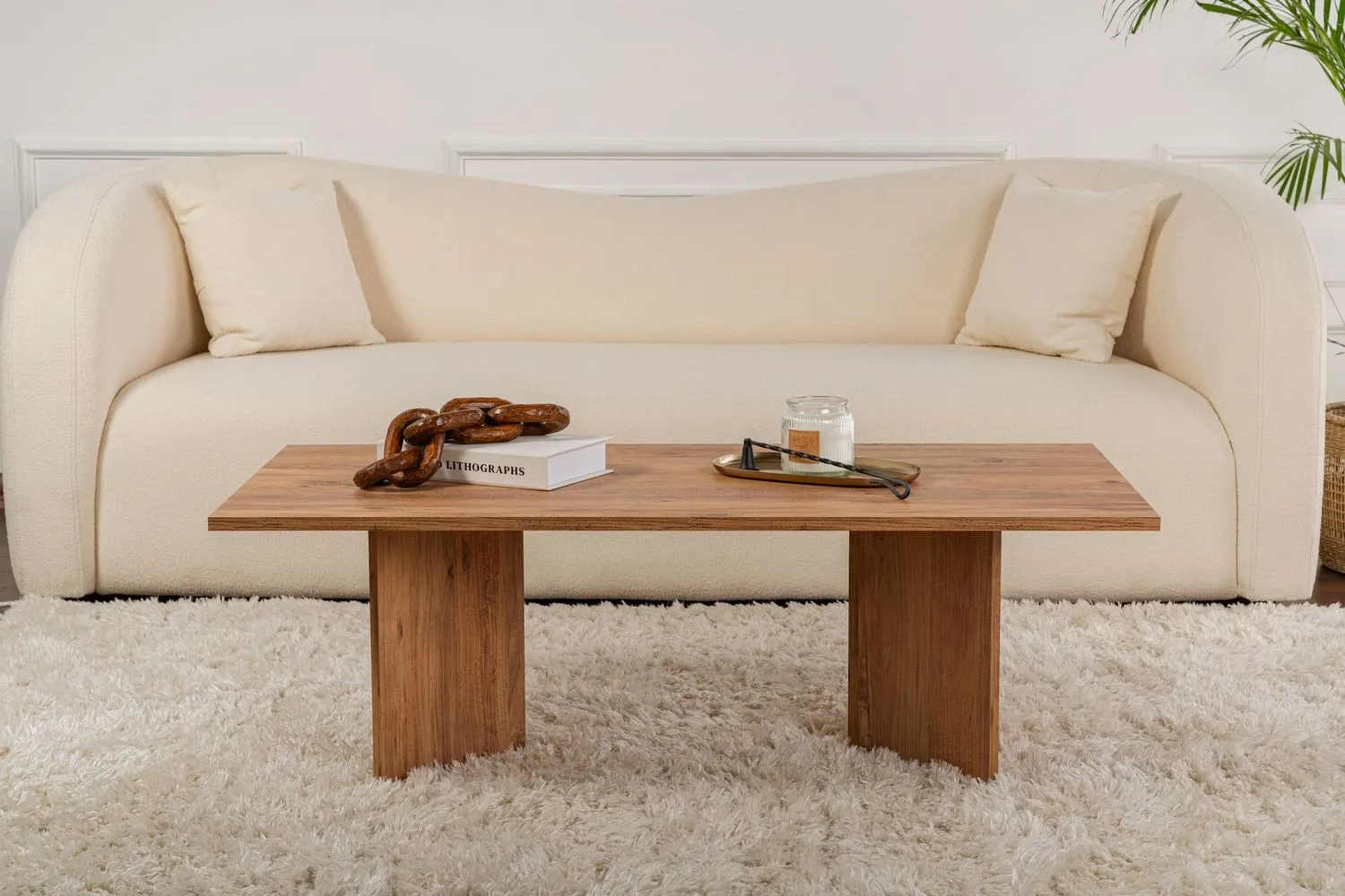 Stolik kawowy SABIN 60x119 cm sosna atlantycka