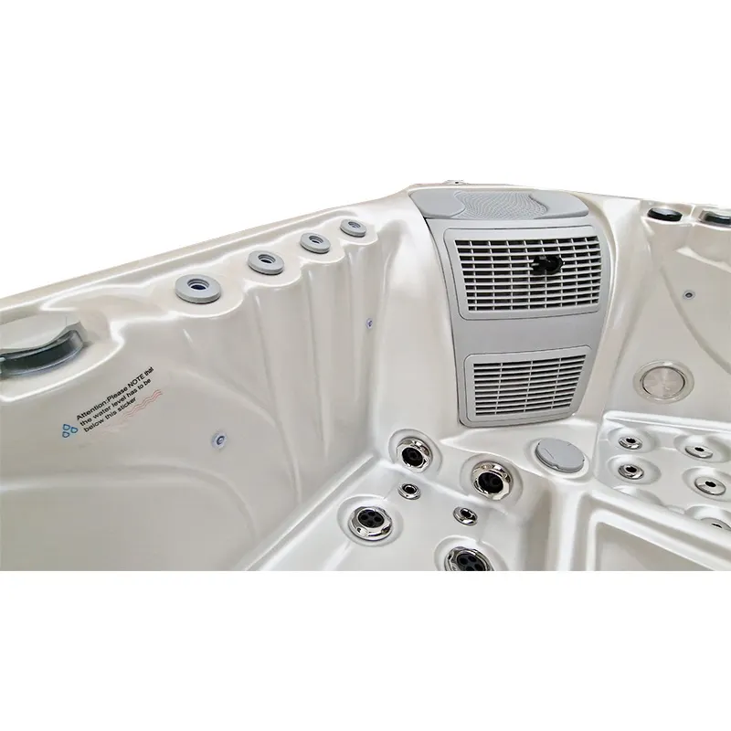 Jacuzzi ogrodowe 5-os. z hydromasażem SPA-561 210x210 cm biały/antracyt - HS_SPA561-2700