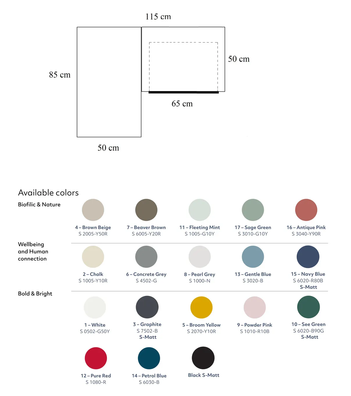 Biurko narożne z szufladą LUKA lewostronne 115x85 czarny blat/nogi kolor dąb - RGB_CDLUK1BLK_OAK_L