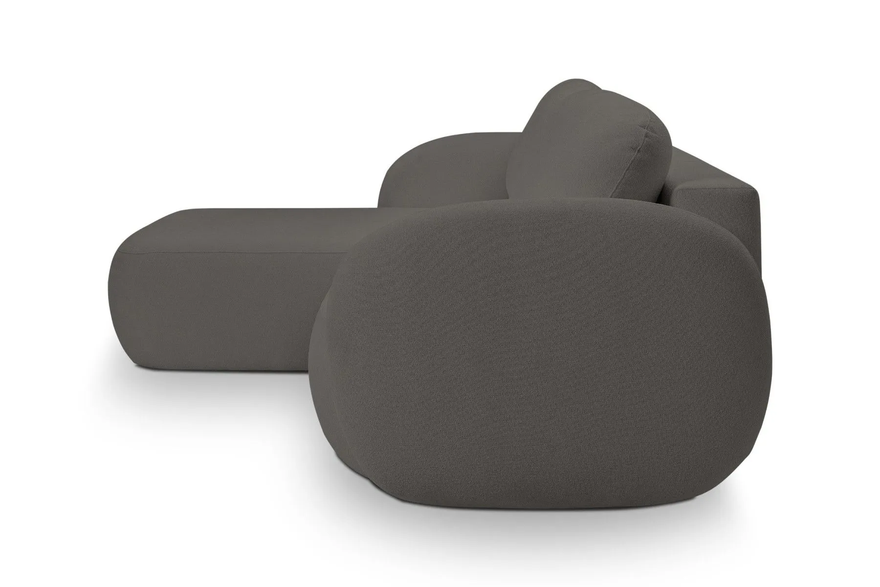 Narożnik rozkładany z pojemnikiem OLIO SICURIO 248 cm lewostronny grafitowy - OLIO_NAR_SICURIO80_L