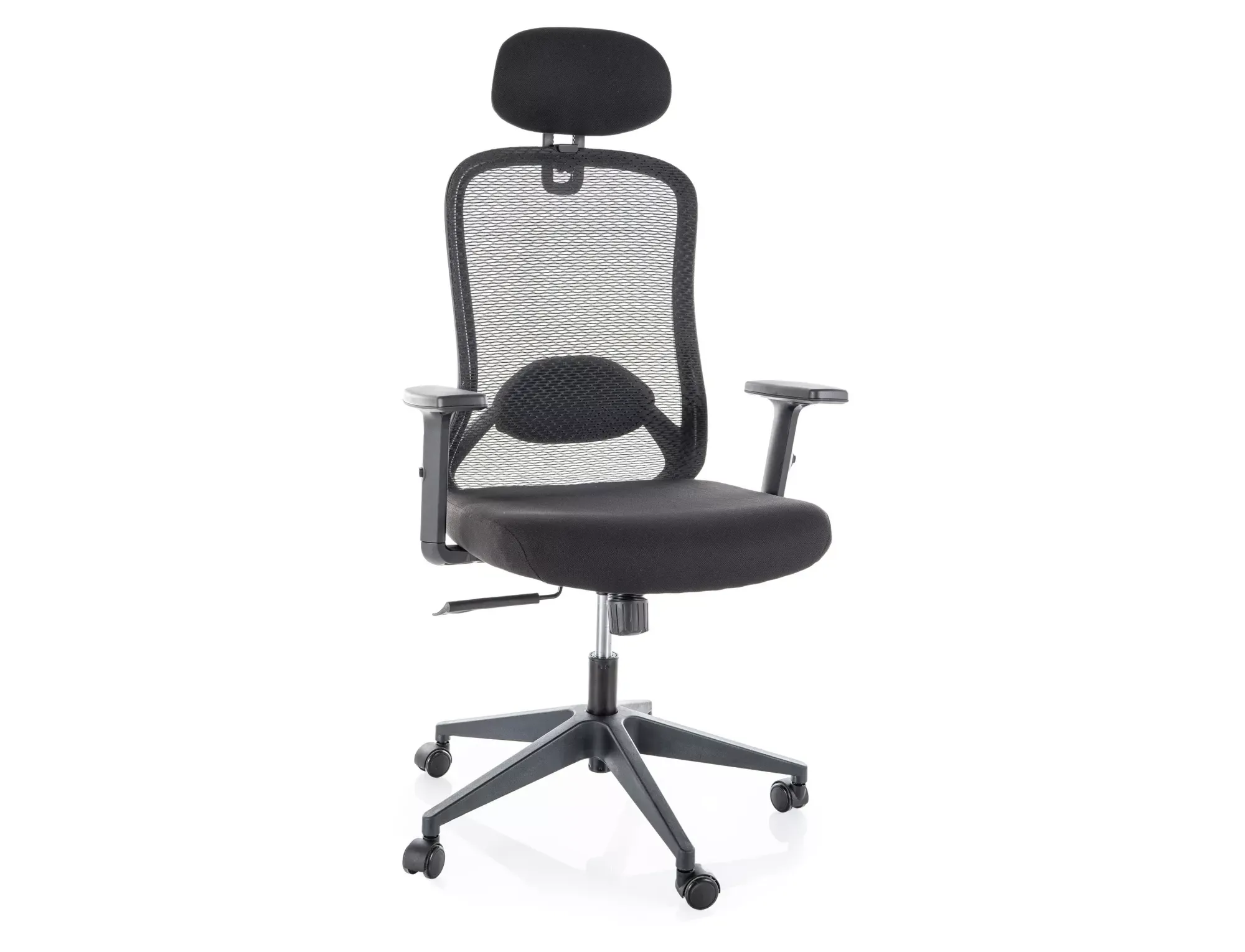Fotel Q-050 ergonomiczny obrotowy czarny Fotel Q-050 ergonomiczny obrotowy czarny