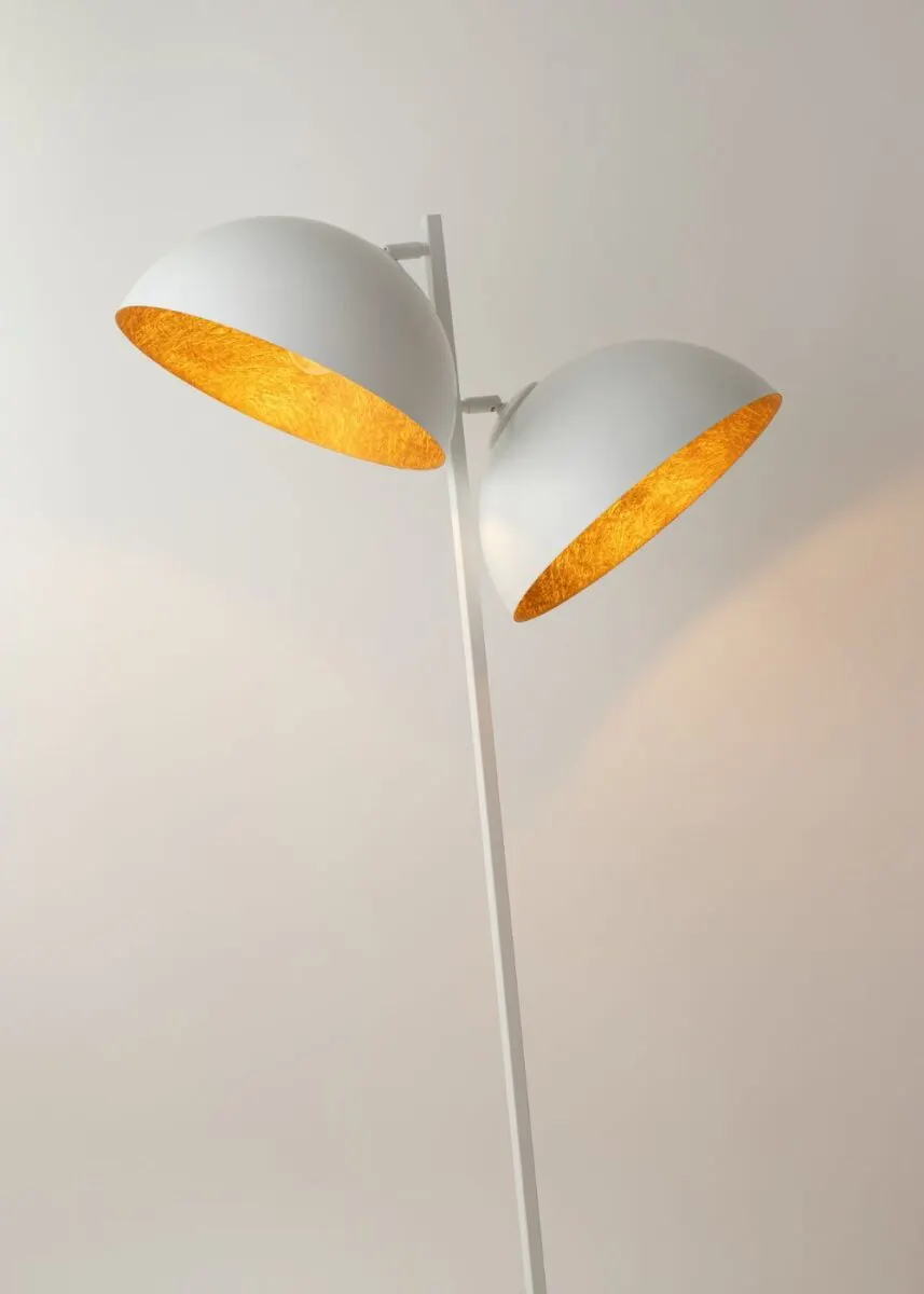 Lampa podłogowa SFERA biało-miedziana - SI_50334