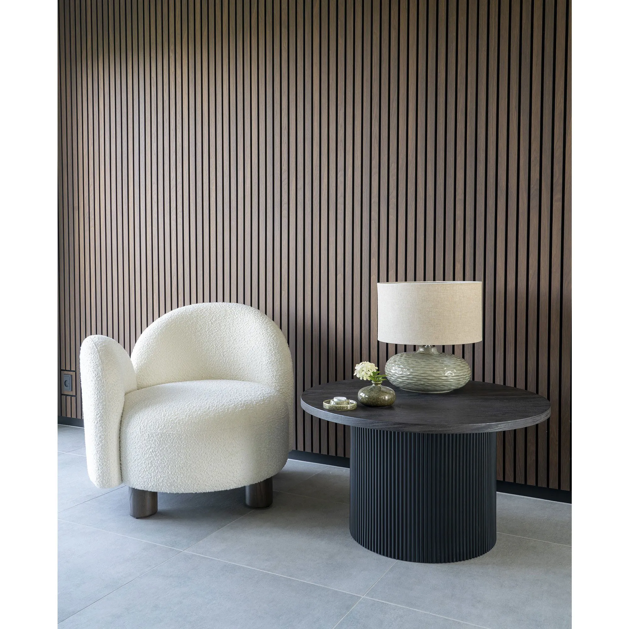 Honolulu Fotel 2 Boucle Biały - 1101189