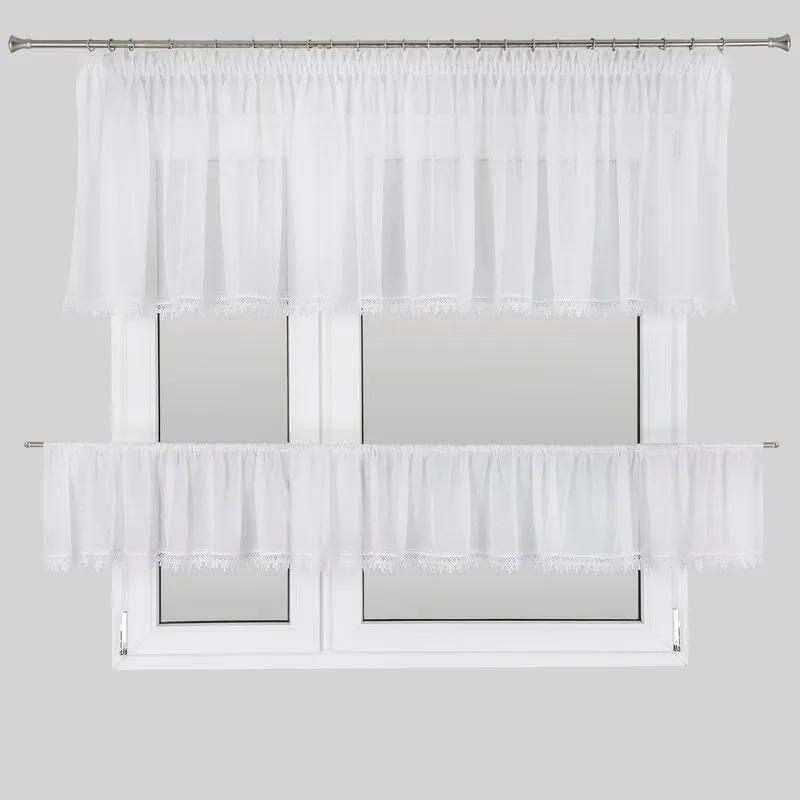 FIRANA GOTOWA DAGMA-2 (2) 400X65 CM, 400X35 CM BIAŁY