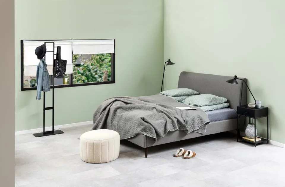 Szafka nocna z półką i 1 szufladą Moody 42x35x63 Czarny — zdjęcie 13
