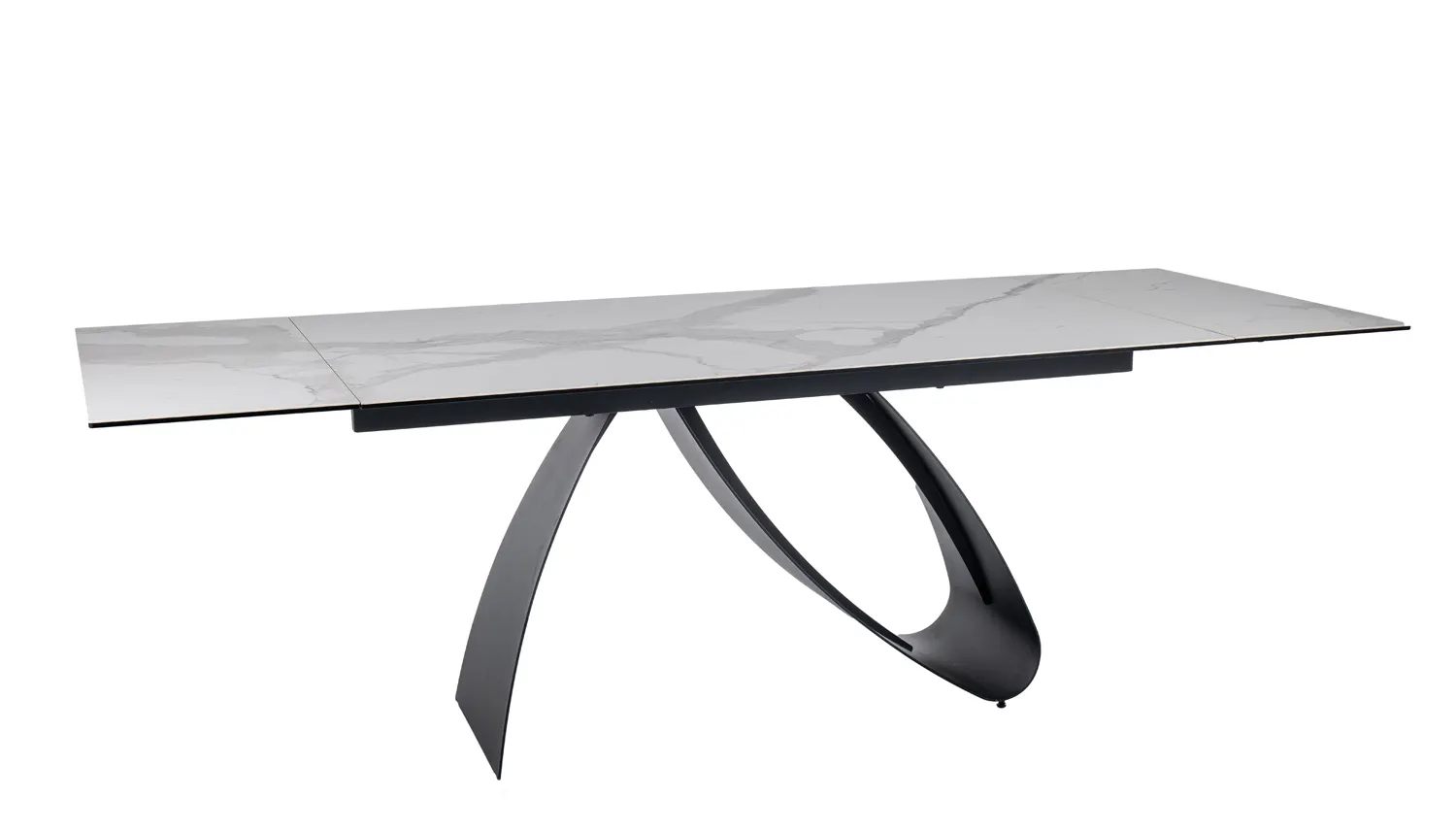 Stół rozkładany DIUNA CERAMIC 90x160(240) cm Statuario Venato biały mat Stół rozkładany DIUNA CERAMIC 90x160(240) cm Statuario Venato biały mat