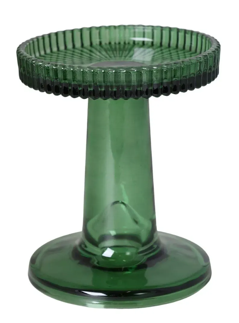 ŚWIECZNIK szklany wysoki 5706 zielony