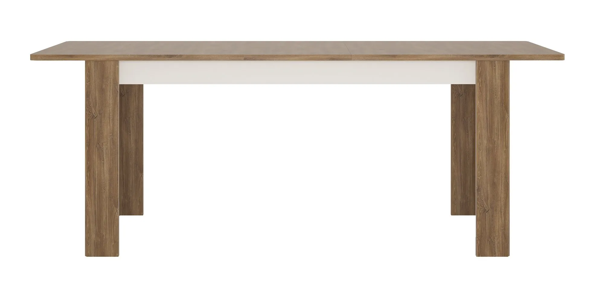 STÓŁ rozkładany TOLEDO TOLT03 90x(160-200) Biały połysk, Dąb Stirling - 6001090000004