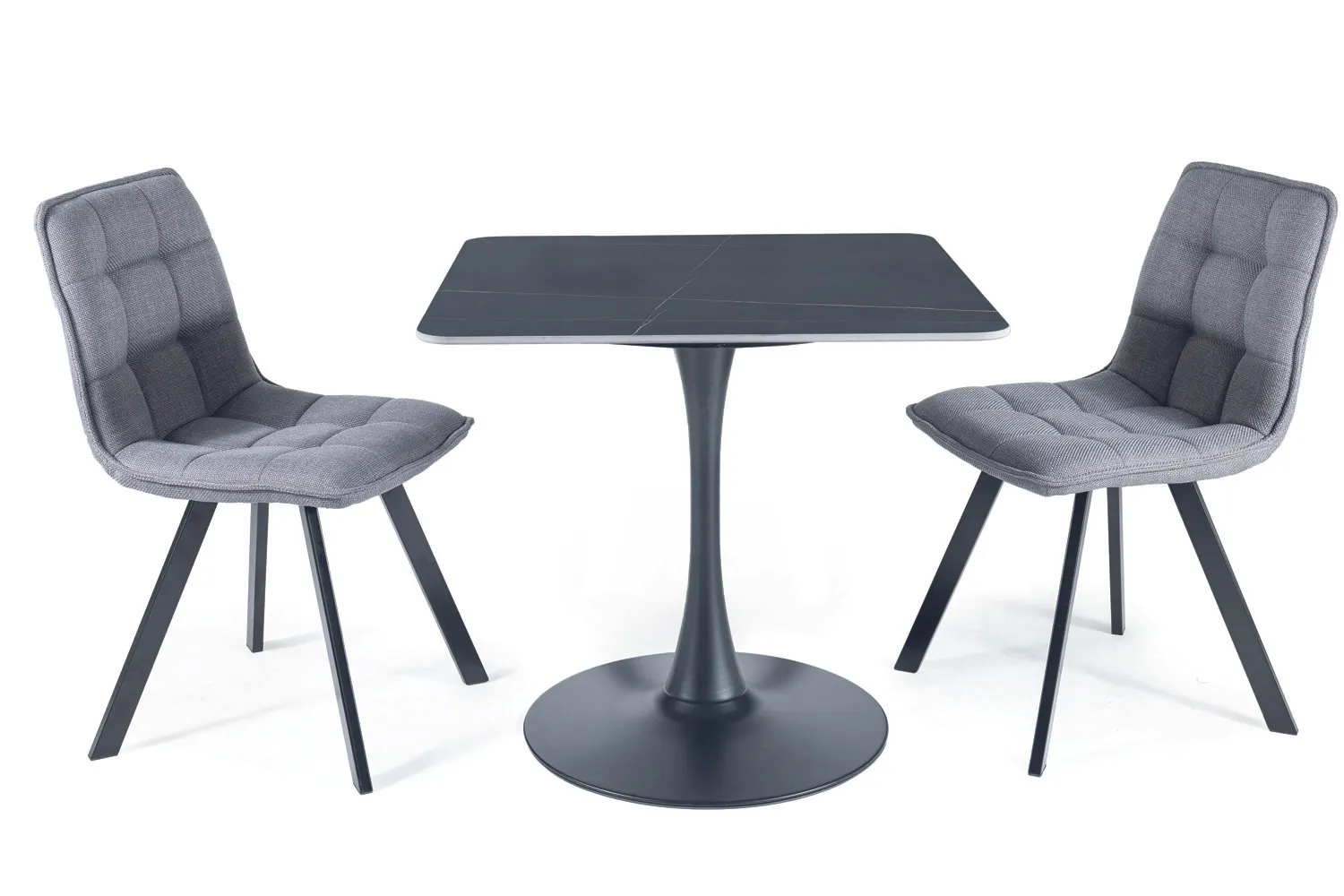 Stół kwadratowy ESPERO II czarny na jednej nodze 80x80 Signal - ESPEROIICC80