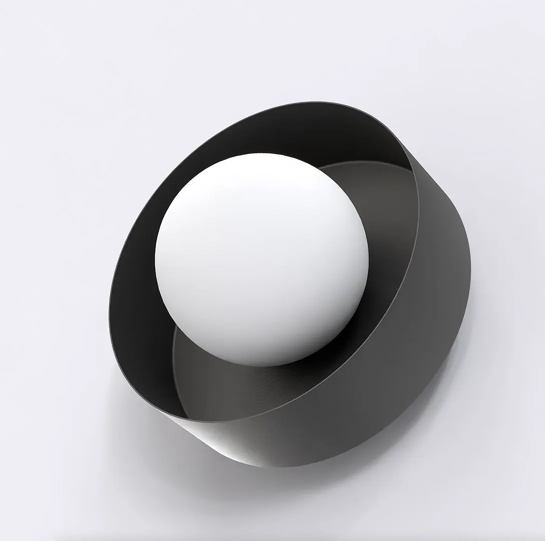 Kinkiet metalowy LULU K1 czarny - 1536/K1