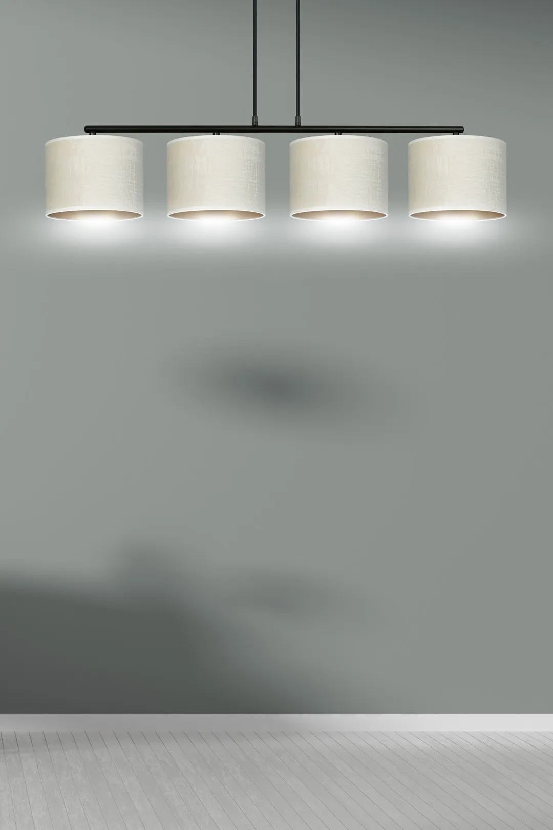 Lampa wisząca HILDE 4 czarny biały — zdjęcie 8