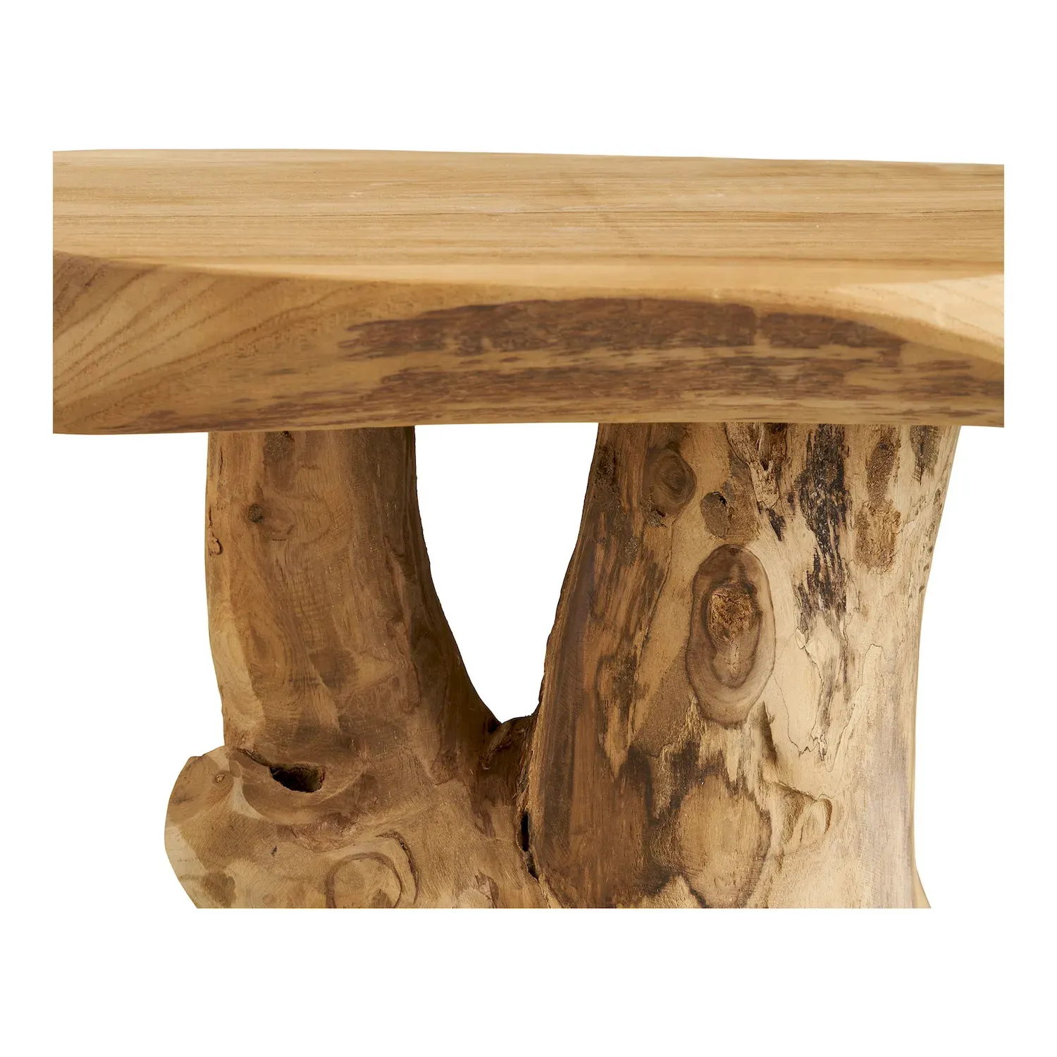 Palena Stolik boczny, teak, naturalny, 40x45 cm — zdjęcie 7