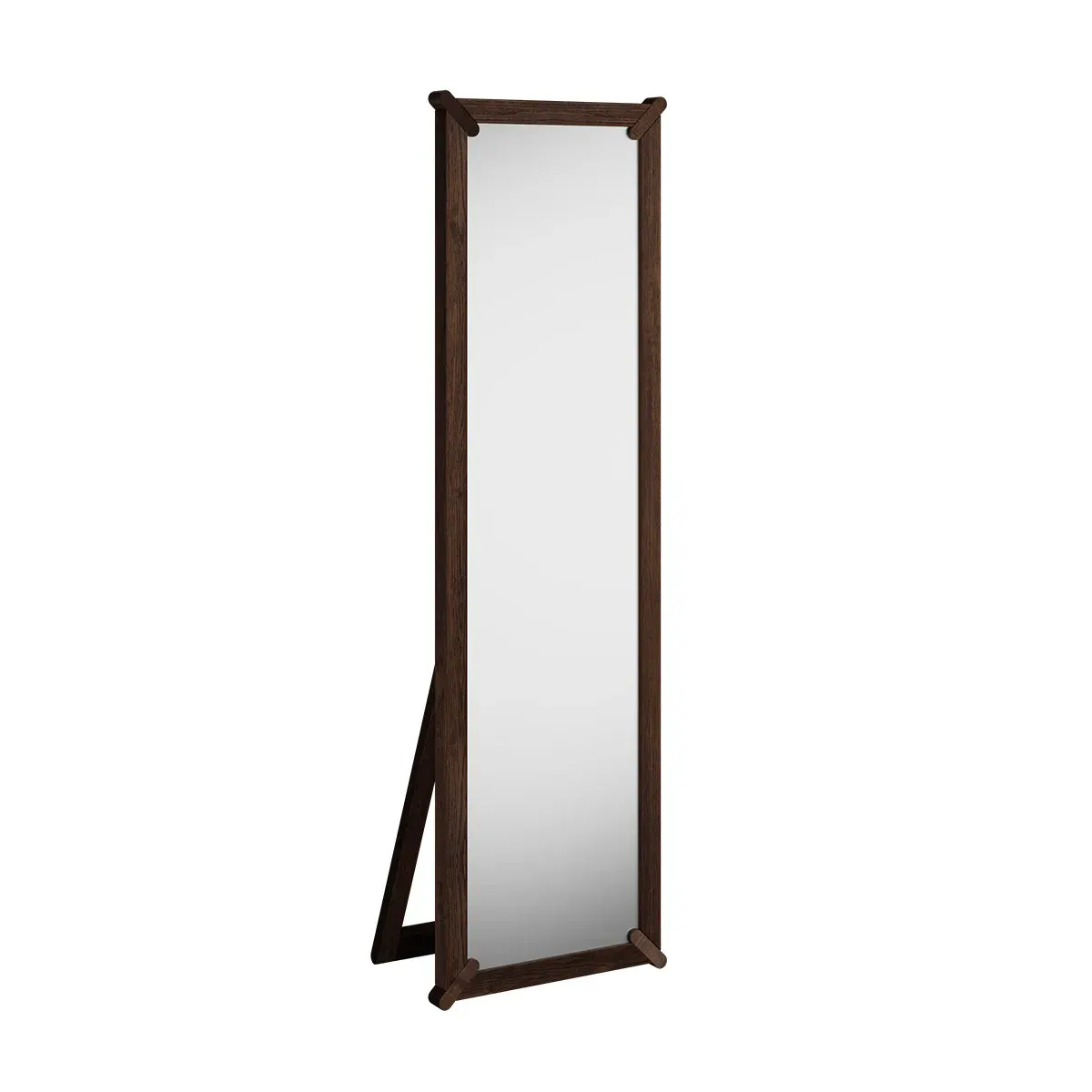 Lustro stojące dębowe CAMPI 53x179 cm tabacco