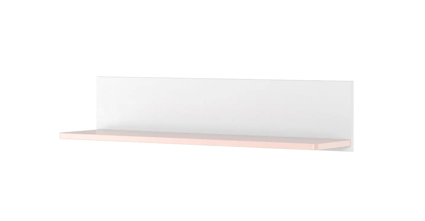 Półka wisząca LUNA LN-14 biało-różowa