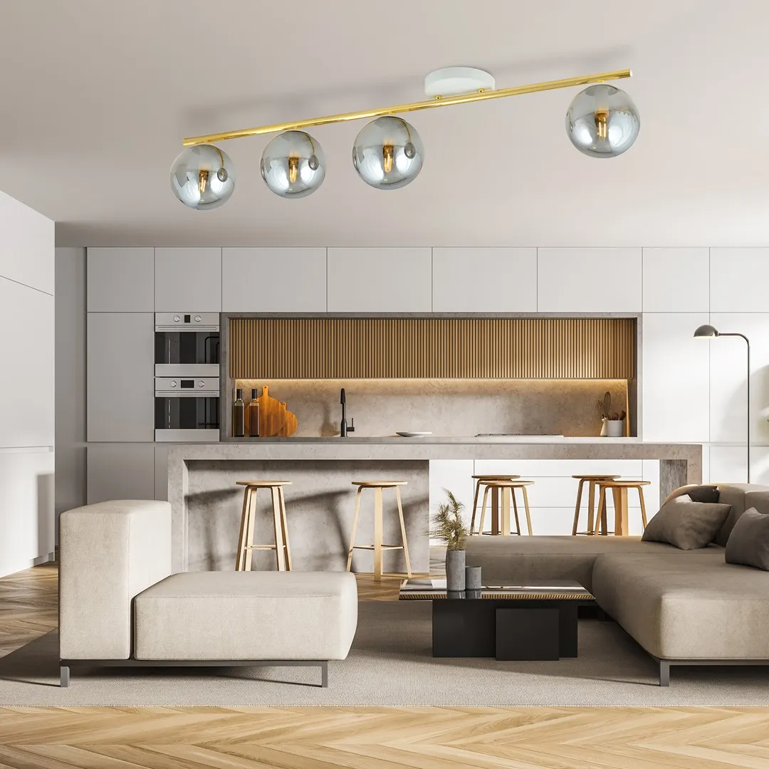 Lampa sufitowa MONZA Biały,Złoty 1251/4 - 1251/4