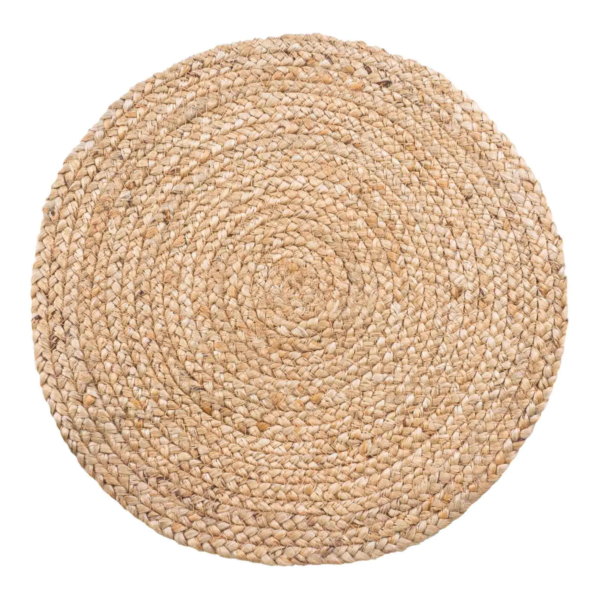 Podkładka z plecione juty BOMBAY zestaw 4 szt. fi38 cm naturalna
