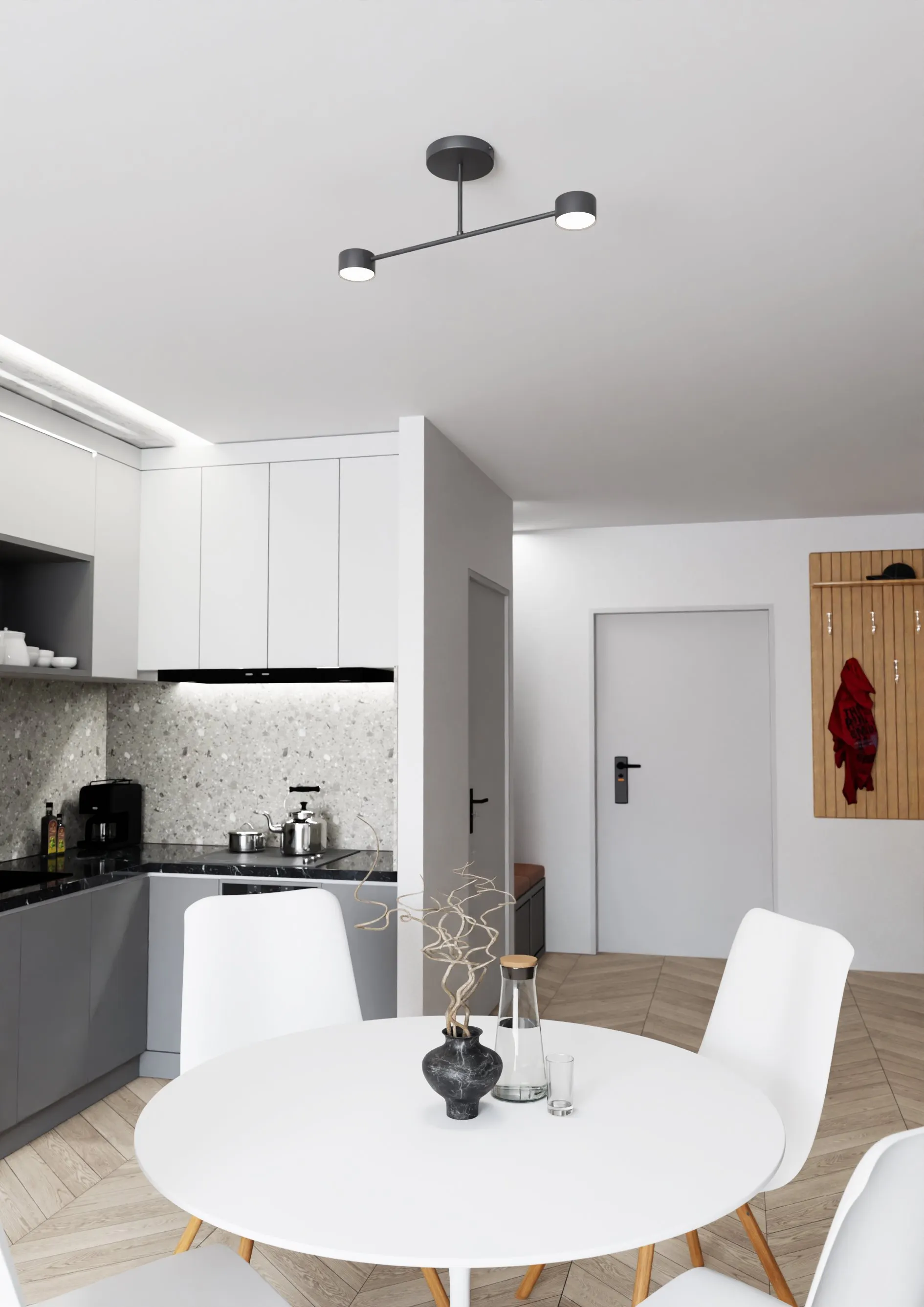 Lampa sufitowa HALO 2 BLACK czarna
