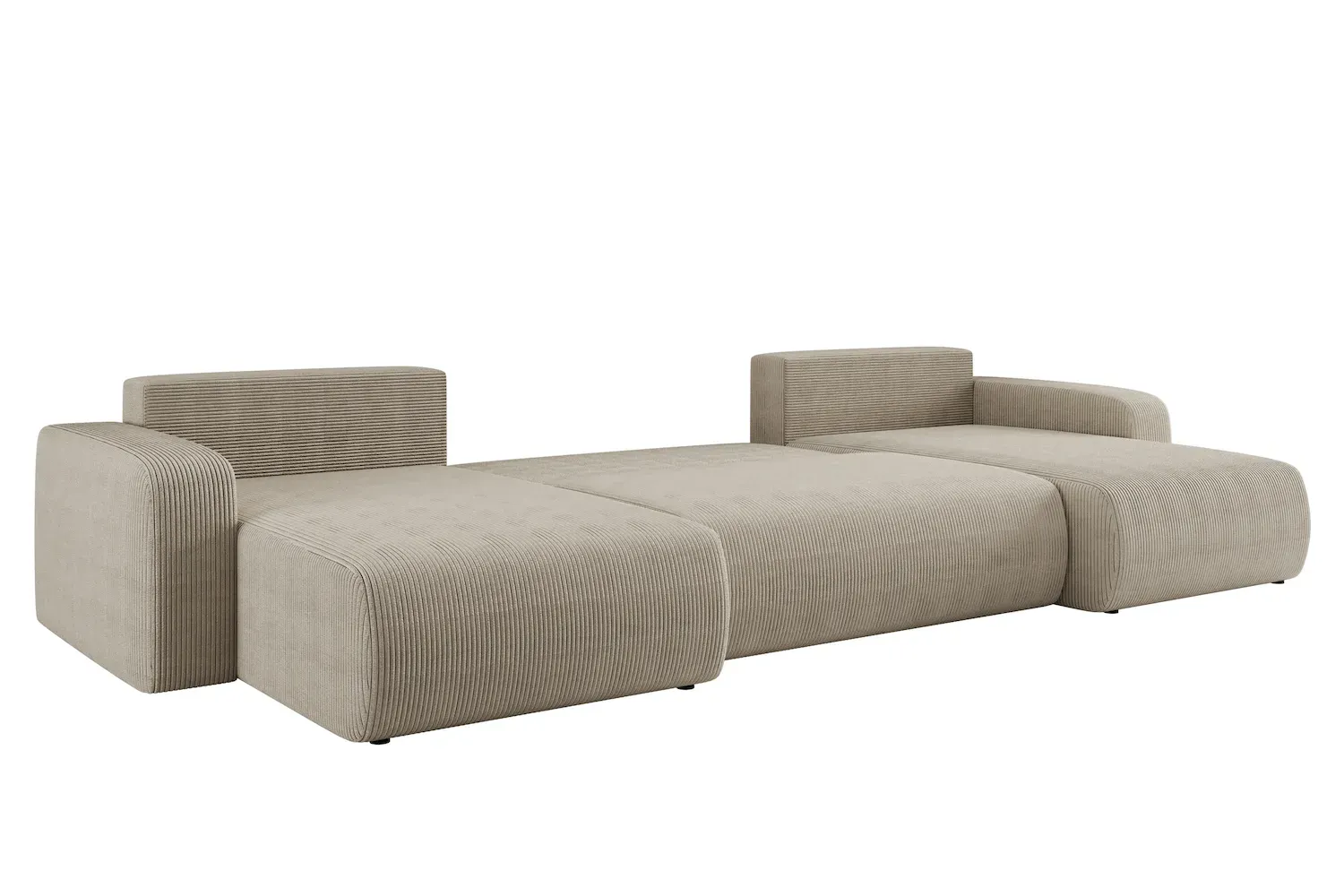 Narożnik uniwersalny PIANO U tkanina Poso 02 cappuccino - NAROZNIK_PIANO_U_POSO02