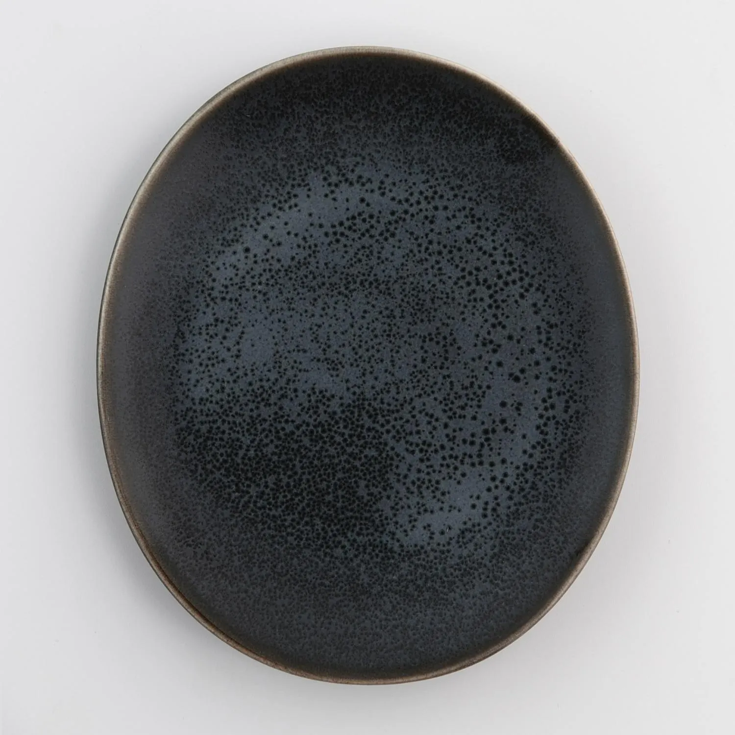 image talerz, ceramiczny, czarny, matowy, okrągły